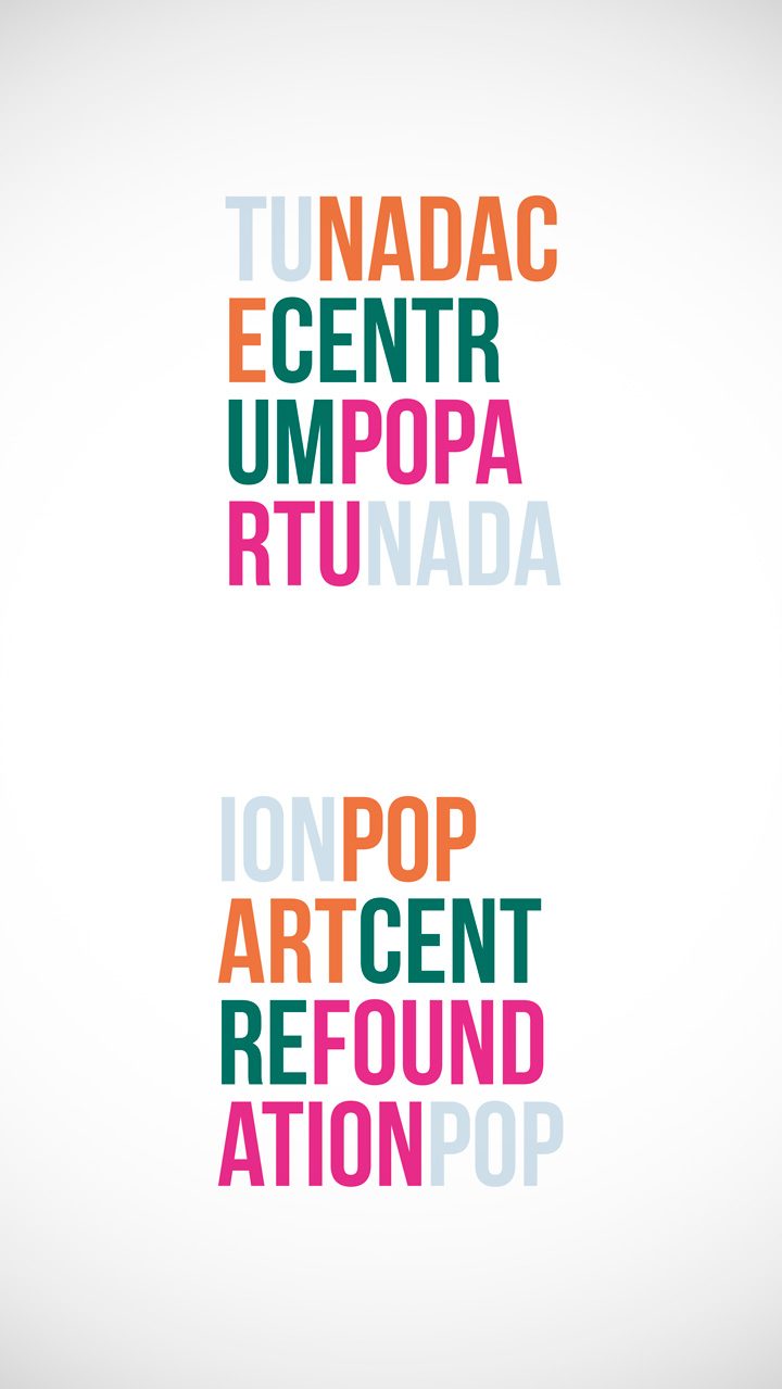 Logotyp<br>„Nadace Centrum Popartu“<br>(nerealizované)