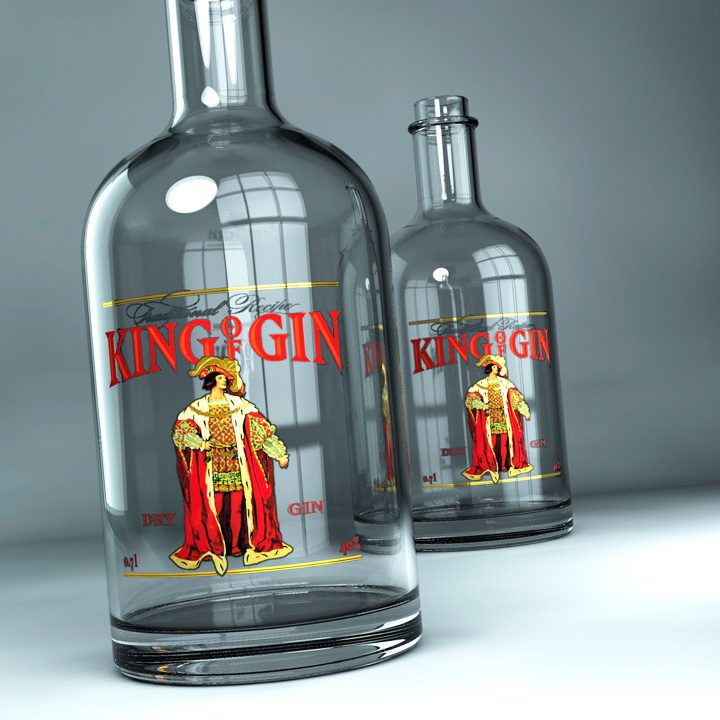 Etiketa „King of Gin“